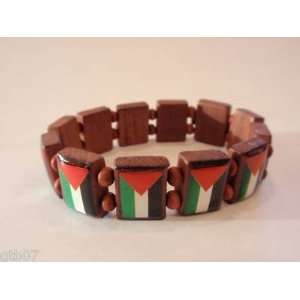  Wood Palestinian Bracelet Palestine Flag Wristband Beauty