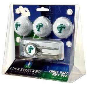  Tulane Green Wave 3 Golf Ball Gift Pack w/ Kool Tool   NCAA College 