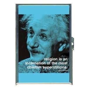  ALBERT EINSTEIN RELIGION SUPERSTITION ID Holder Cigarette 