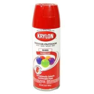  Krylon 2108/52108 Indoor/Outdoor Paint, Red (6 Pack)