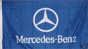 MERCEDES BENZ BLUE SIGN AUTO FLAG 3 X 5 BANNER  