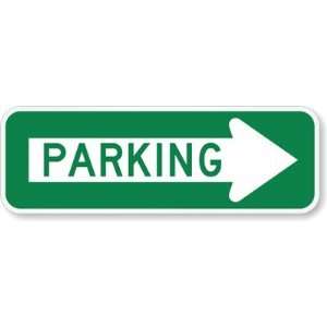  Parking (with Right Arrow) Diamond Grade Sign, 36 x 12 