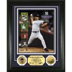  Mariano Rivera 500Th Career Save 24Kt Gold Coin Photo Mint 