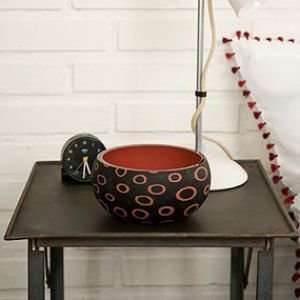  Salviati Loops Small Bowl Murines Black Red Inch