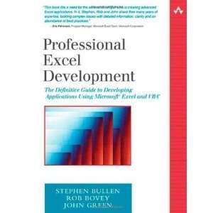  Professional Excel Development The Definitive Guide to 