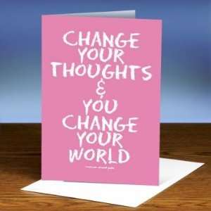  Successories Change Your World (Pink) 25 Pack Greeting 
