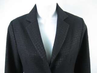 KAREN ZAMBOS Black Wool Blazer Jacket Shirt Sz 4  