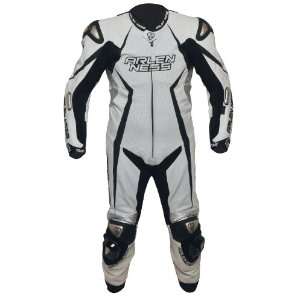  Arlen Ness K12 Suit (White/Black/Chrome, Size 54 