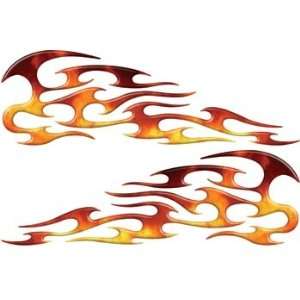  Full Color Reflective Real Fire Tribal Motorcycle Gas Tank 