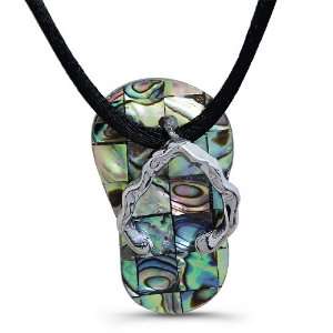  Abalone Shell Pearl   Slipper Inspired Pendant Jewelry