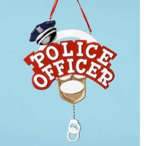   Police Officer Christmas Ornaments for Personalization