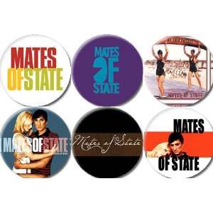  Set of 6 MATES OF STATE Pinback Buttons 1.25 Pins 