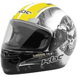  KBC Tarmac Hammerhead Full Face Helmet Large  Yellow 