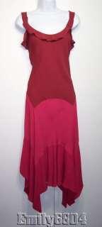 YSL Yves Saint Laurent Couture Raspberry Dress 42 EXCLN  
