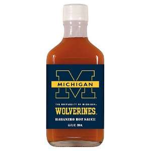    Michigan Wolverines NCAA Hot Sauce   6.6oz flask