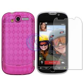 Pink TPU Soft Hard Skin Case+Guard for HTC T Mobile MyTouch 4G 