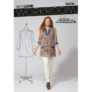  New Look Sewing Pattern 6076 Misses Tops, Size A Arts 