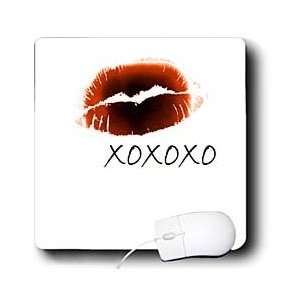   Sanders Creations   Red Lips XOXOX Kiss   Mouse Pads Electronics