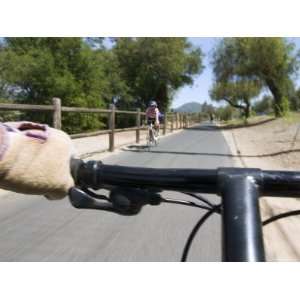  Handle Bar View While Riding the Ventura to Ojai Rail 