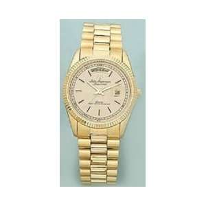  Jules Jurgensen Mens Solid 14KT Gold Watch 6421 Jewelry