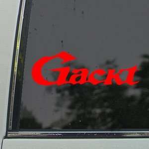  Gackt Red Decal Jrock Japanese Car Truck Window Red 
