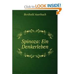  Spinoza Ein Denkerleben Berthold Auerbach Books