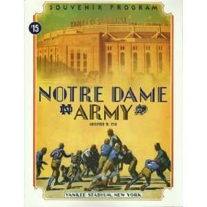 2010 Notre Dame Fighting Irish vs Army Black Knights Football Program 