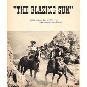 Gene Autry The Blazing Sun 1950 Western Picture with Champion the 