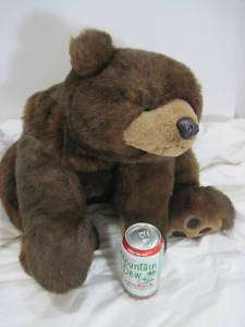 RARE Ty Plush 1996 28 Laying Brown Bear BUDDY 28 5019 #5019 TTO No 