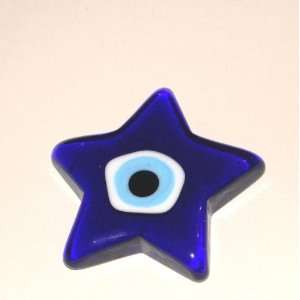  Evil Eye Protection Star and Glass Charm 