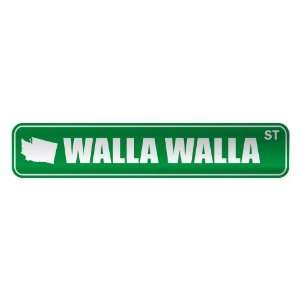   WALLA WALLA ST  STREET SIGN USA CITY WASHINGTON 