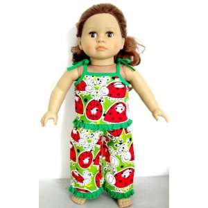  Ladybug Pajamas for 18 Inch Dolls Toys & Games