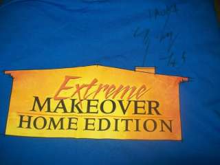 Extreme Makeover Home Edition SIGNED Ty and Cast XXL  