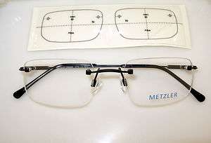 New Metzler Rimless Frames 1691 Black 50 20 140  