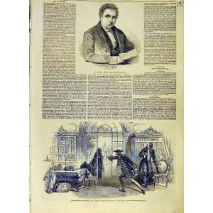  Bartley Theatre Secen Lytton Haymarket Print 1853