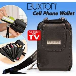 Buxton Cell Phone Wallet GENUINE LEATHER as seen on TV  