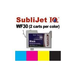 Set (CMYK) SubliJet IQ Sublimation Ink Cartridges for Epson WF30 (2 