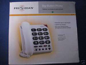 LN PRESIDIAN BIG BUTTON CORDED TELEPHONE PHONE 43 172  