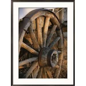  Wagon Wheel on Covered Wagon at Bar 10 Ranch Near Grand 