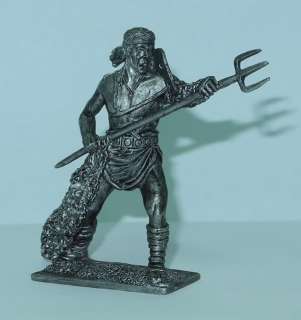 A224 54mm Ancient Age Roman Gladiator Retiarius 1 3 AD Tin Toy 