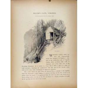  Wyers Cave Virginia Entance Antique Print Engraving Art 