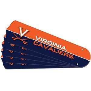 Sports Fan Products 7992 UVA TeamFanz Collegiate 5 Blade Set for a 42 