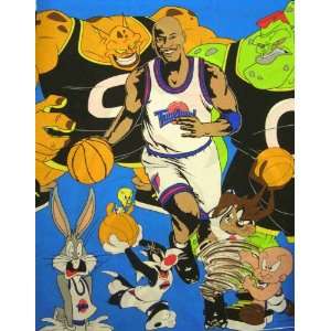    Large Fabric Panel From The Movie Space Jam Arts, Crafts & Sewing