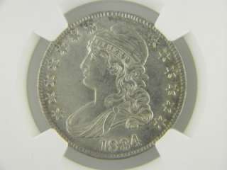 1834 50c Bust Half Dollar NGC AU 55 /C 026  