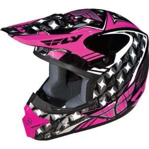  Fly Racing Kinetic Flash Helmet Pink/Gray/White Medium 