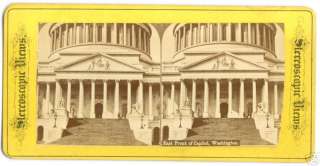 1870s CAPITOL BLDG. WASHINGTON D.C. STEREOVIEW PHOTO  