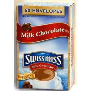 Swiss Miss Hot Cocoa Mix, Milk Chocolate Flavor, 60 Envelopes, 1 Oz 