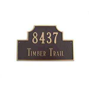  Beckford Tiered Address Plaque   Petite (5 1/4 x 3 7/8 