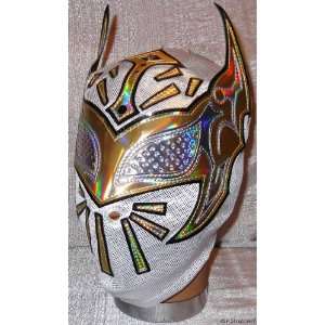  WWE SIN CARA Officially Licensed White / Gold Replica MASK 