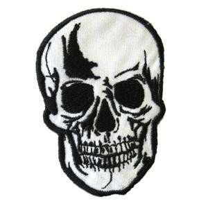   /wt Skull Iron on Patch Goth Deathrock 80s Punk Glam 